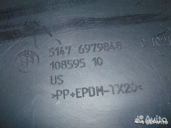 Накладка BMW X6 E71 стойки цент. правая нижняя