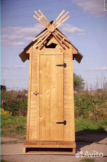 Дачный туалет деревянный Ч434