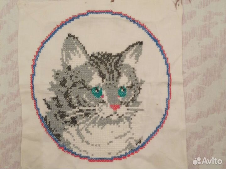 Старинная Картина вышивка крестом