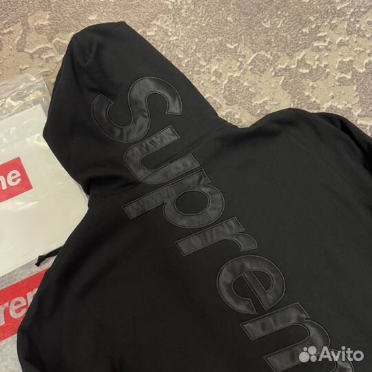 Худи Supreme FW23 Week8 Satin Applique Hoodie