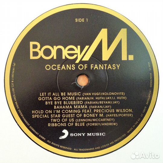 Виниловая пластинка Boney M. oceans OF fantasy