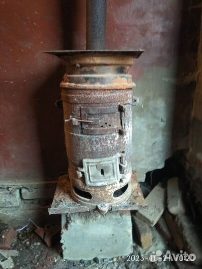 Печь буржуйка чугунная