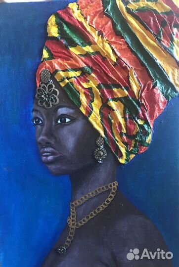 Картина 3d афро
