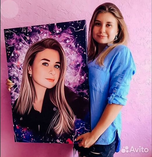 Портрет по фото - проф. печать