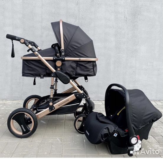 Коляска Luxmom (Belecoo) Wisesonle Q3 2в1 или 3в1