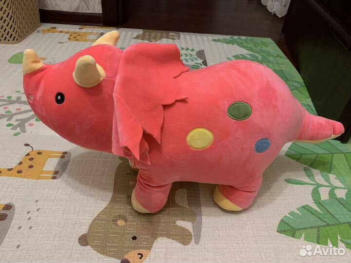 Мягкая игрушка с пледом динозавр