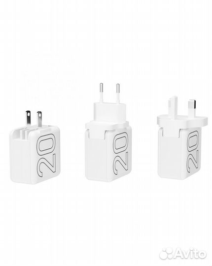 Блок зарядки USB-C 20W+ USB Lyambda