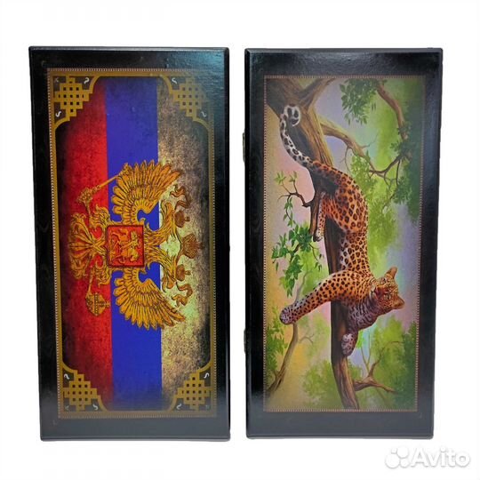 Нарды малые 400х200х36 цветной рисунок