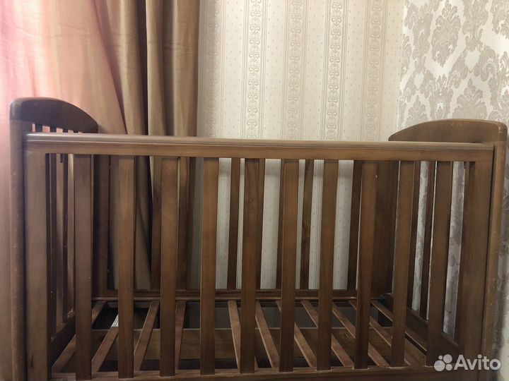 Детская кровать Италия бук,дуб, плюс матрас