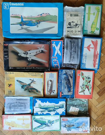 Сборные модели самолетов 1/72 более 60 шт