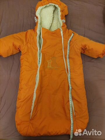 Зимний конверт в коляску на овчине