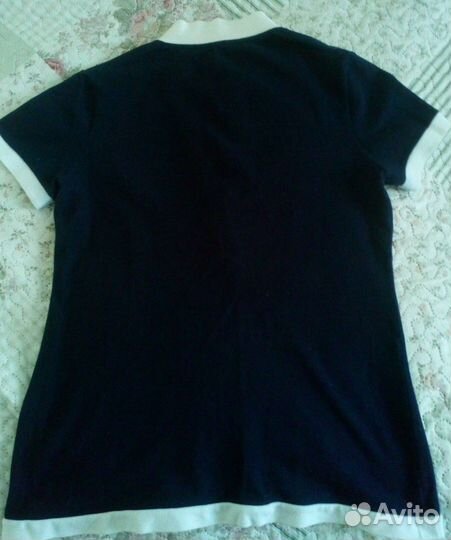 Поло Lacoste (оригинал), цвет: темно-синий