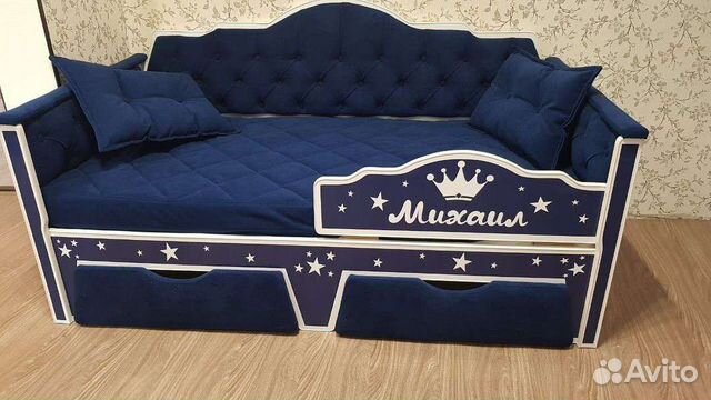 Детская кровать диван каретная стяжка С3