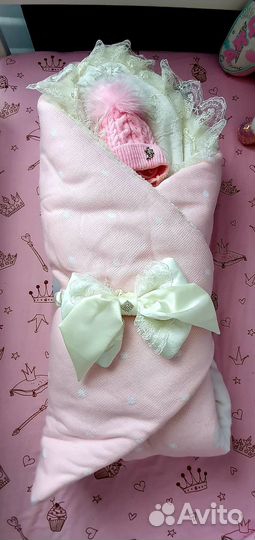 Конверт одеяло на выписку зимнее