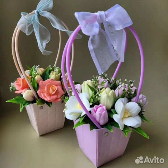 Букет из мыла ручной работы