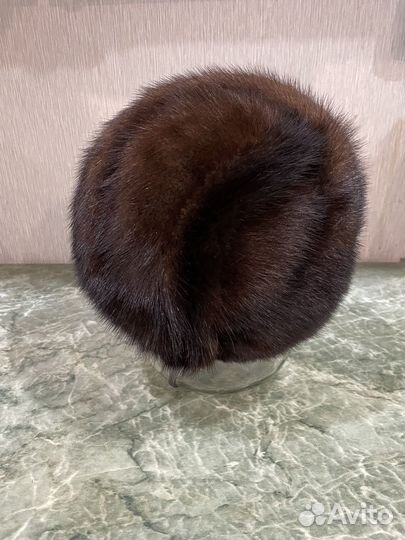 Шапка норковая разм 56(регулируется)