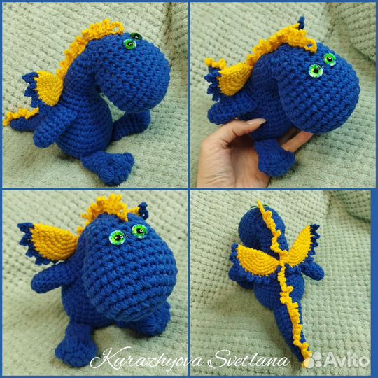 Вязаные игрушки Дракон