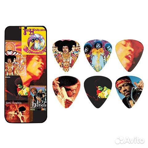 Dunlop Jimi Hendrix Montag JH-PT08H Медиаторы 12шт