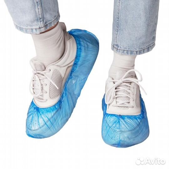 Бахилы Elegreen Стандарт Лайт синие, 2,2 г/пара, 2