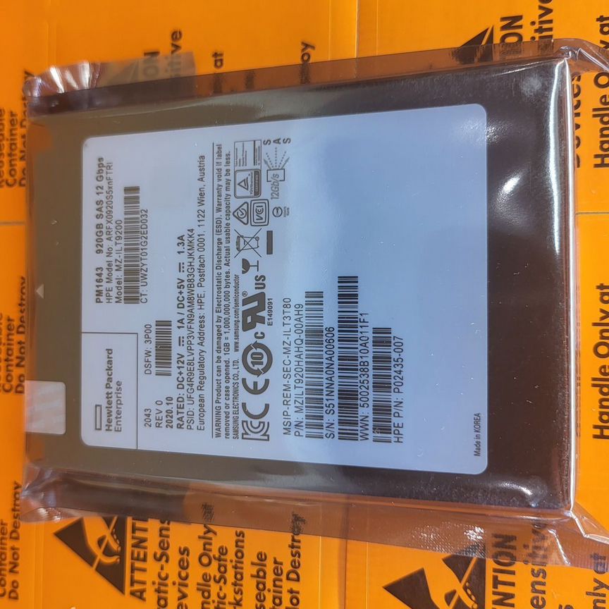 [PM1643] Жесткий Диск Samsung Sas 920gb Pm1643