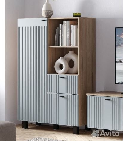 Шкаф пенал в гостинную Олива