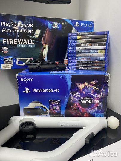 Шлем sony PS4 VR v2 + камера v2 + игра