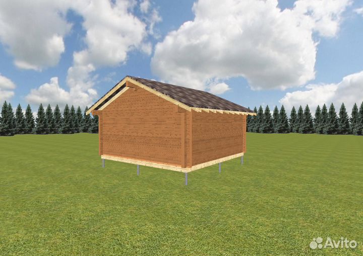 Сруб 6х6 из профилированного бруса