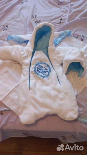 Конверт на выписку для мальчика зимний