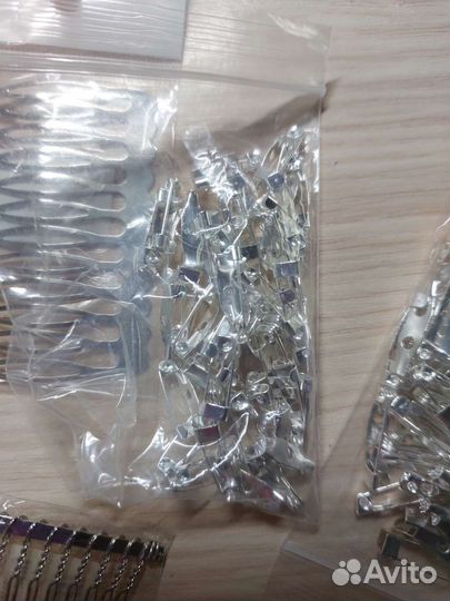 Иглы для брошей, Гребень, канитель, Пайетки