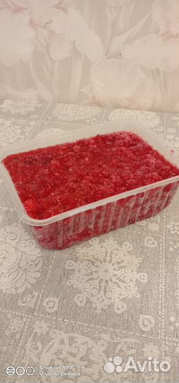 Свежая Малина перетертая с сахаром