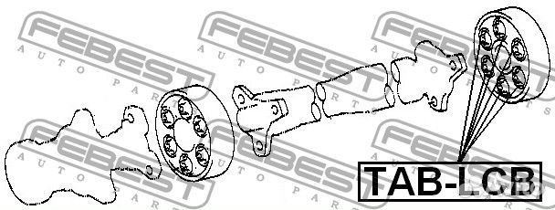 Сайлентблок муфты кардана комплект 6 pcs