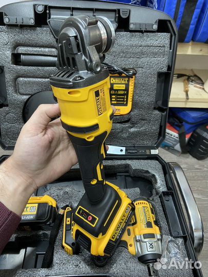 Набор DeWalt аккумляторный гайковерт и ушм