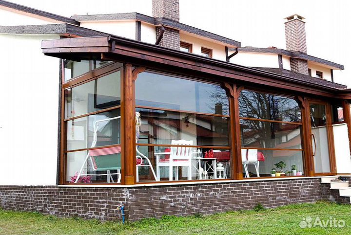 Гильотинное и безрамное остекление