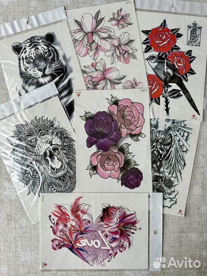 Временные татуировки, переводные тату