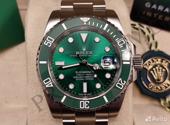 Часы мужские механические Rolex Submariner Hulk