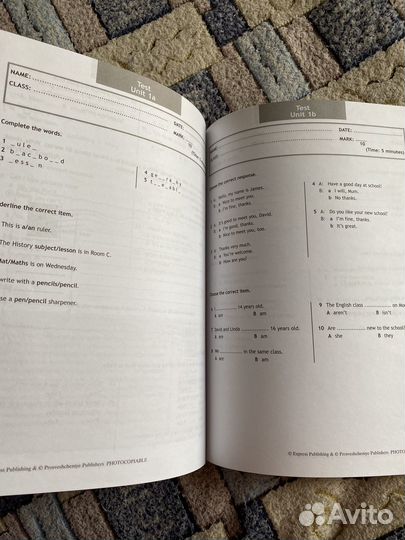 Английский spotlight 5 test booklet