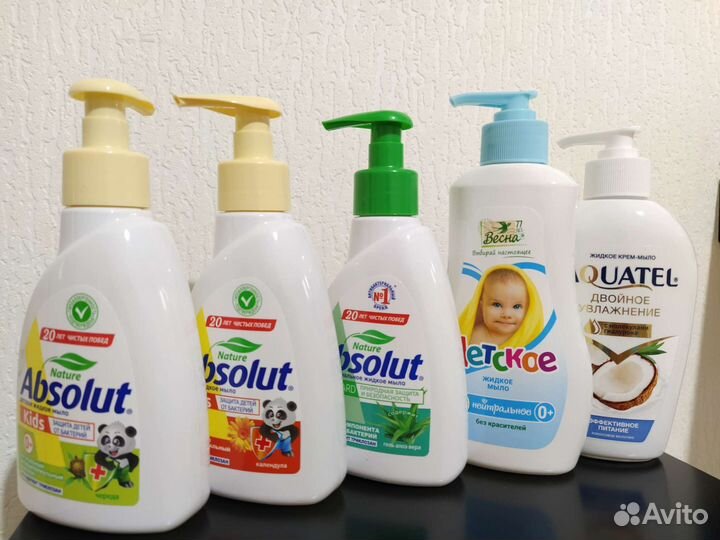 Мыло жидкое Absolut 250 мл, детское 270 мл