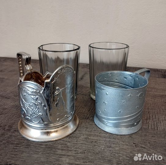 Подстаканник со стаканом