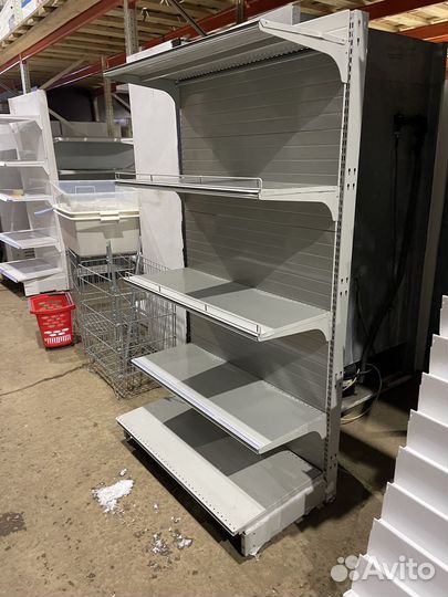 Стеллаж торговый пристенный 100/40/192