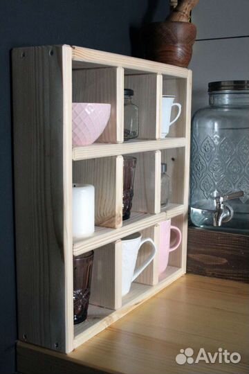 Полка стеллаж для стаканов и специй