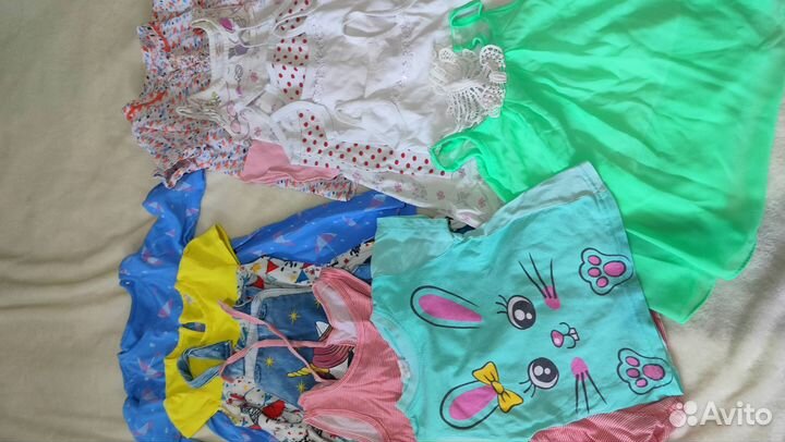 Пакет вещей на девочку размер 80-92