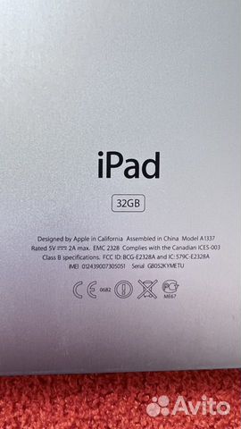 Планшет apple iPad A1337