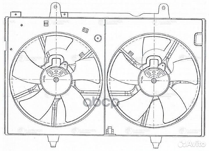Э/вентилятор охл. LFK1450 luzar