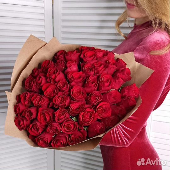 Розы 51 штука