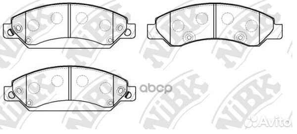 Колодки тормозные дисковые PN0400 NiBK