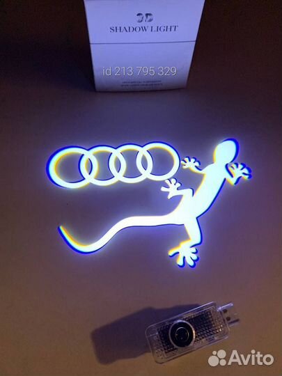 Лазерная проекция Audi
