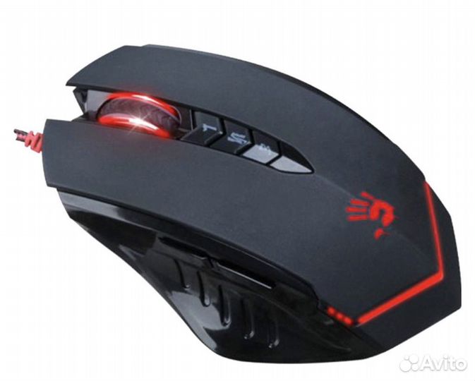 Игровая мышь + коврик A4Tech Bloody V8M Black
