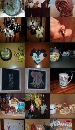 Фигурки слонов