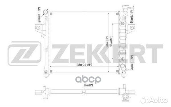 Радиатор охл. дв. Jeep Grand Cherokee II 01- mk