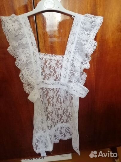 Белый школьный фартук 122